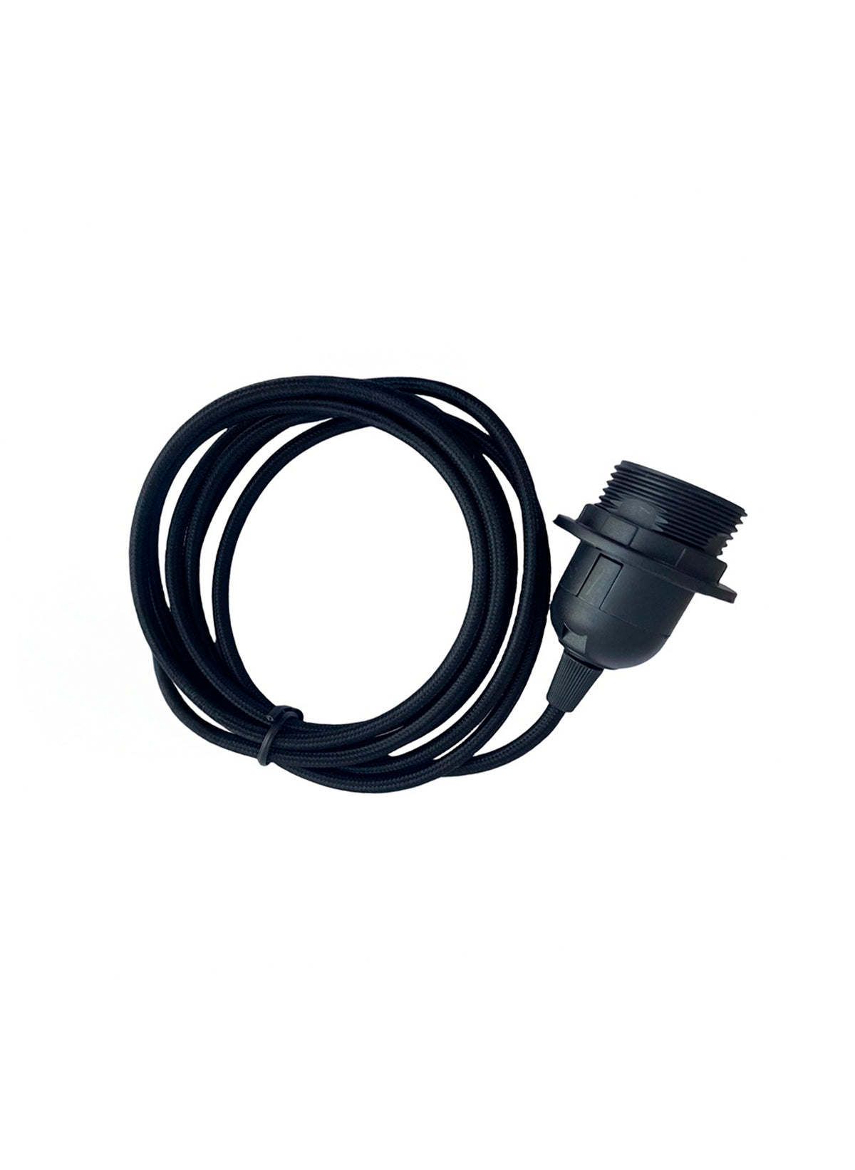 E27 w. black fabric cord