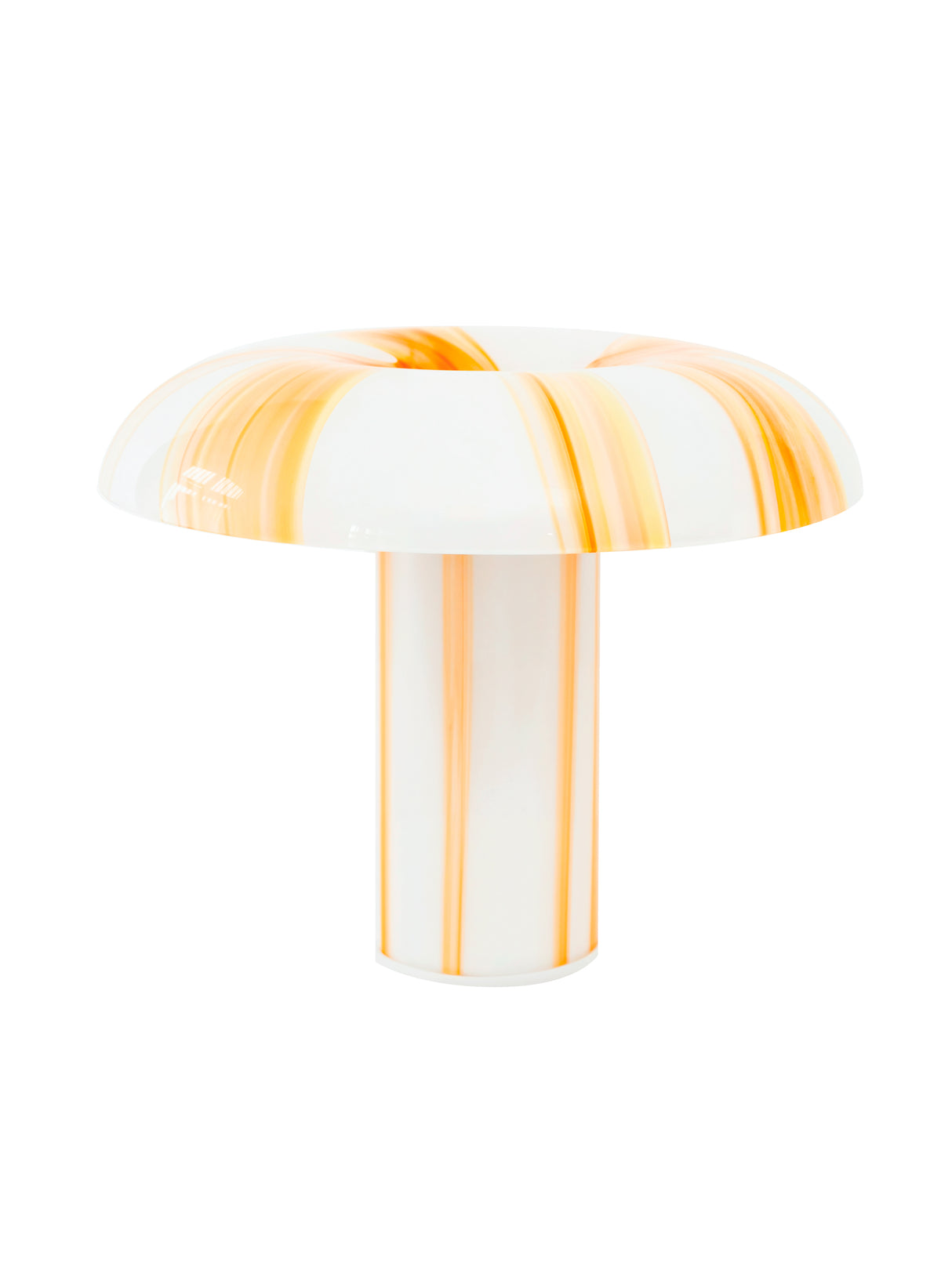 Glass Lamp - Amber Stripes