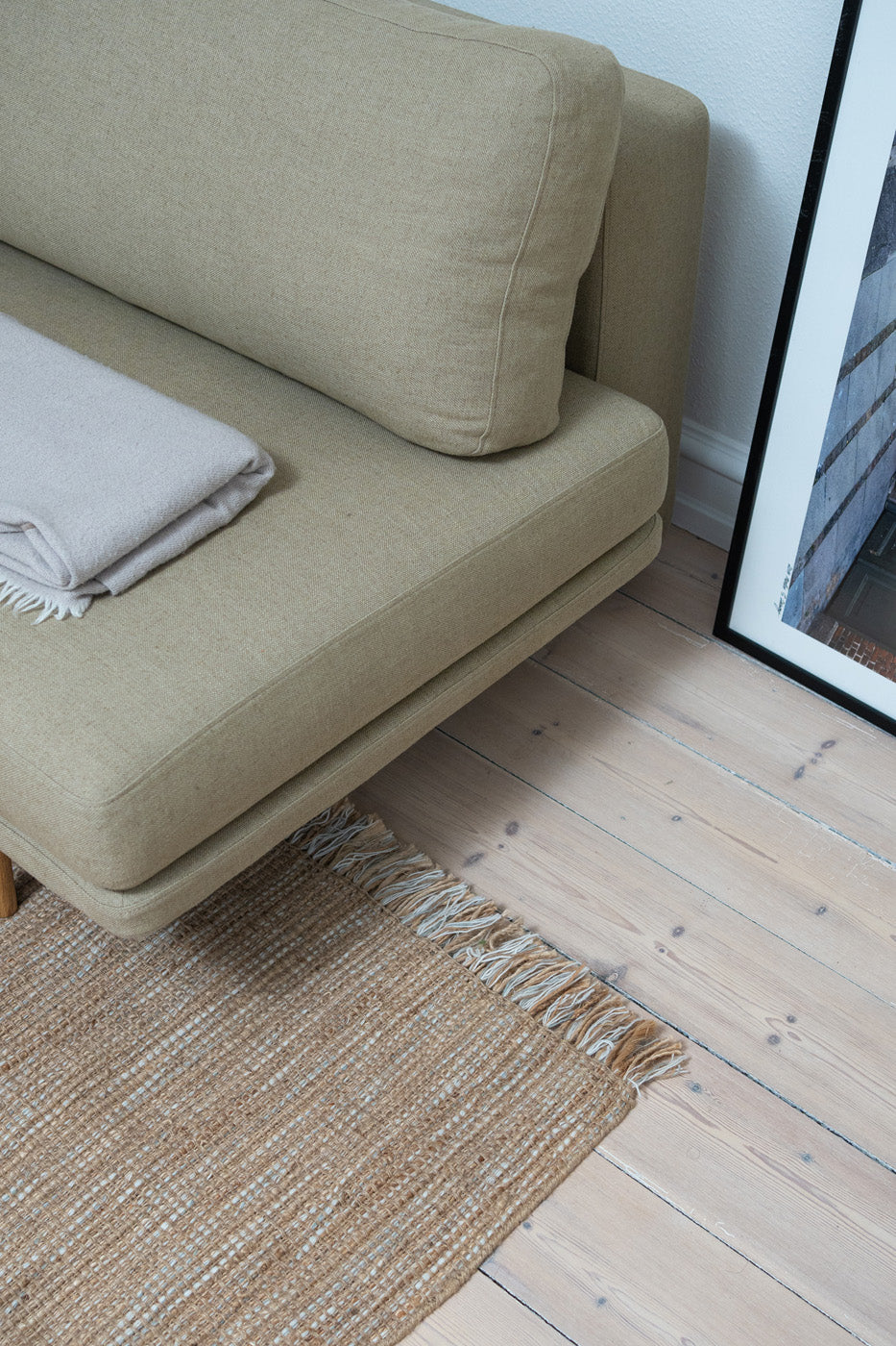 Threaded Jute and New Zealand Wool Rug