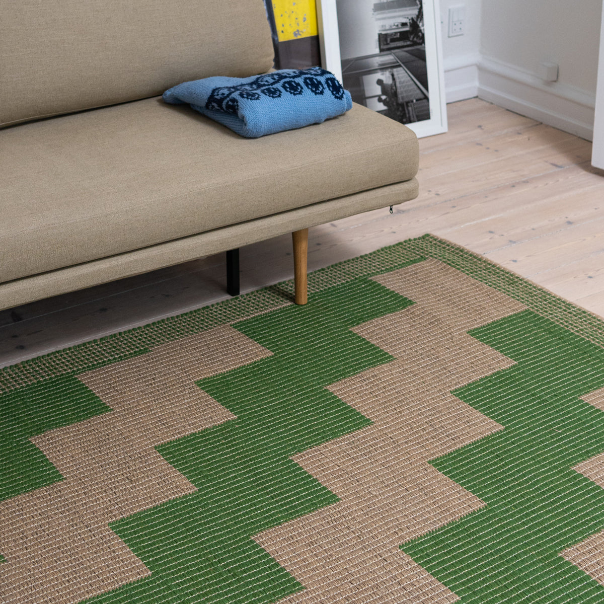 Invert Jute and Wool Rug - Zz Green