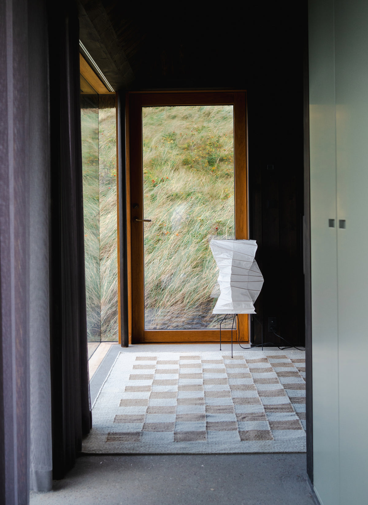 Jute Rug w. Sand checkered