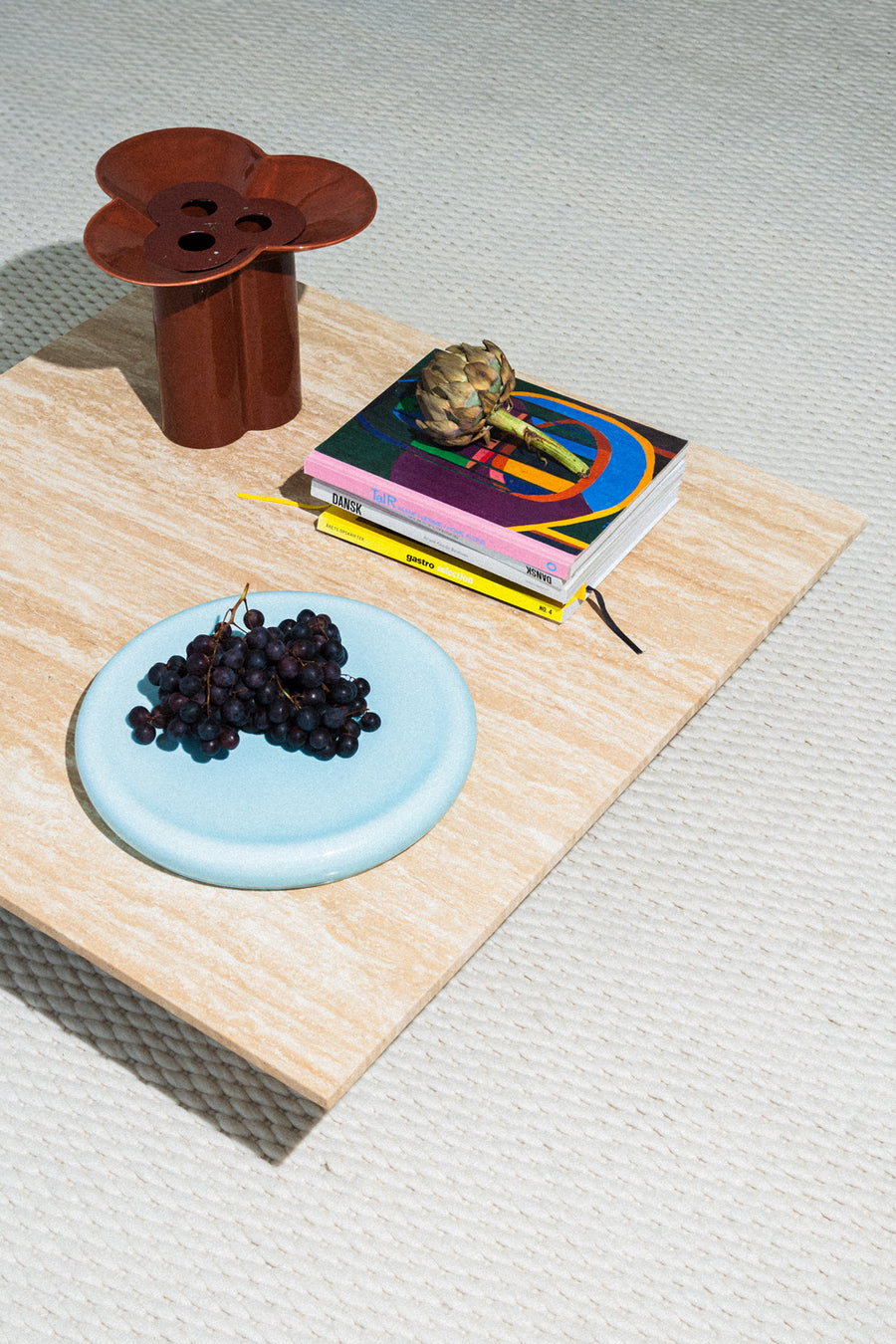 Assembly Coffee Table, Travertine