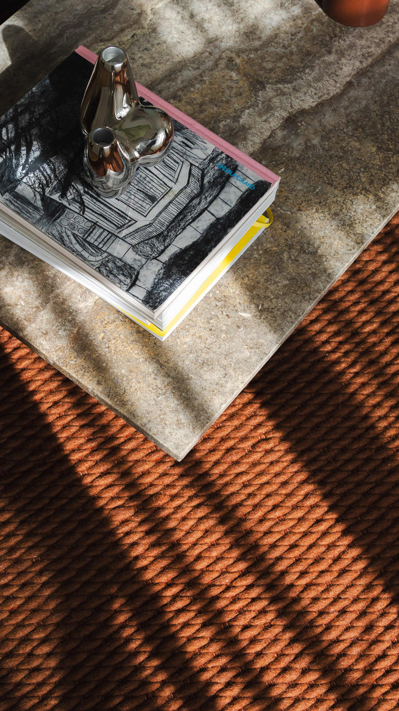 Assembly Coffee Table, Grey Travertine