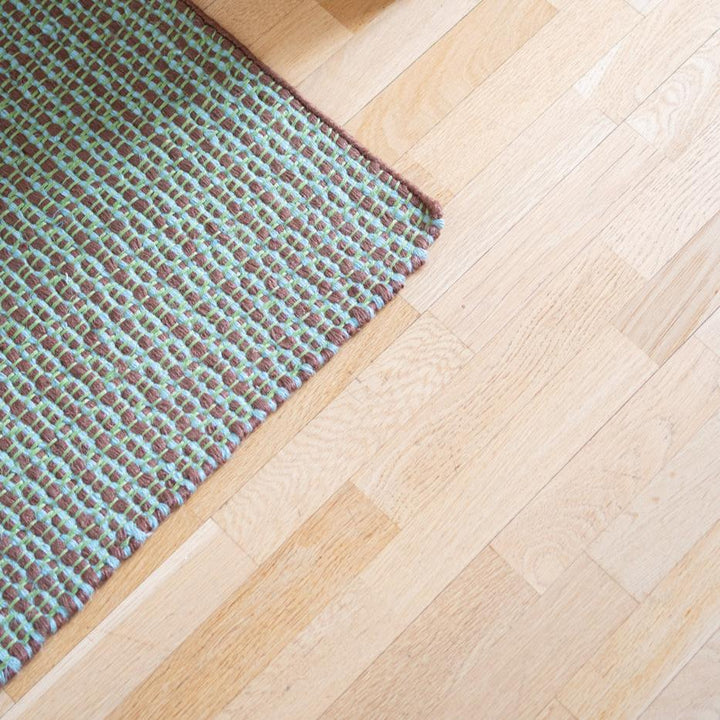 Striped Jute Runner - Mint