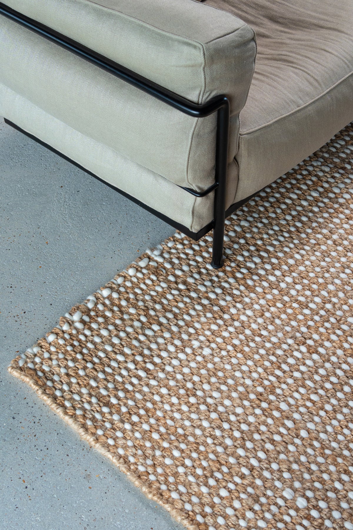Heavy Jute & New Zealand wool Rug
