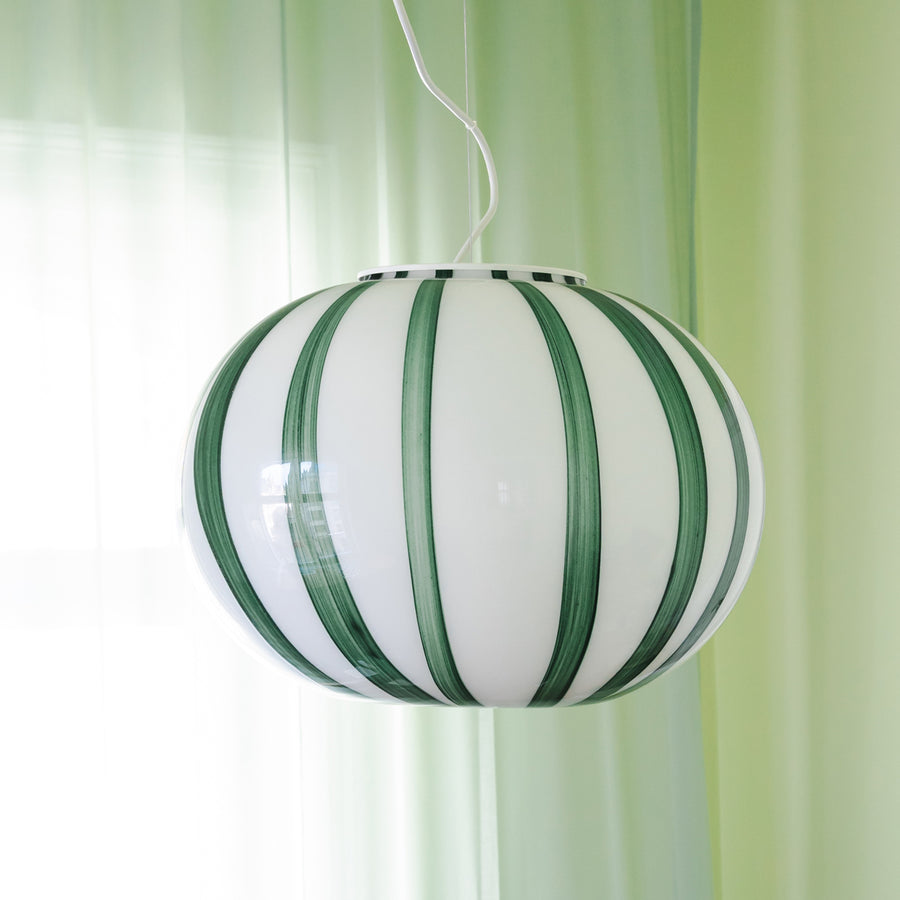 Glass Lamp Pendant - Greens