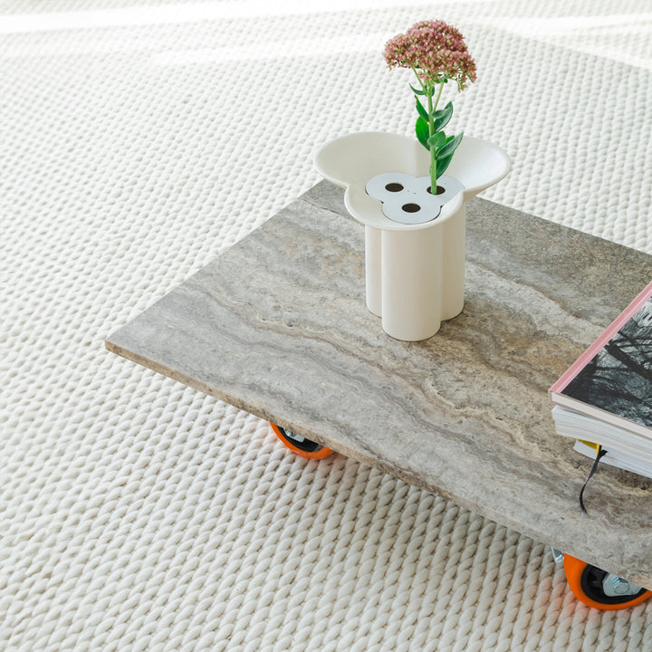 Assembly Coffee Table, Grey Travertine