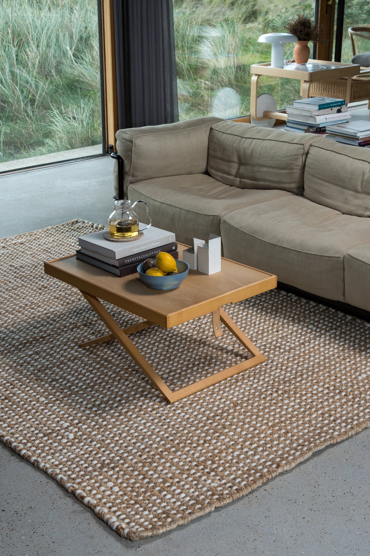 Heavy Jute & New Zealand wool Rug
