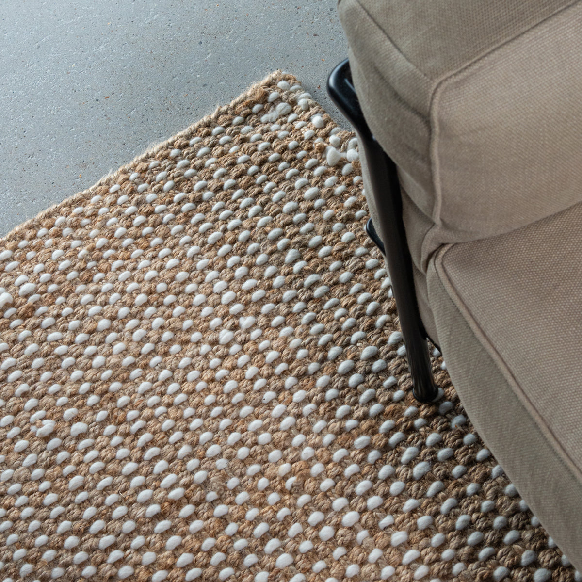Heavy Jute & New Zealand wool Rug