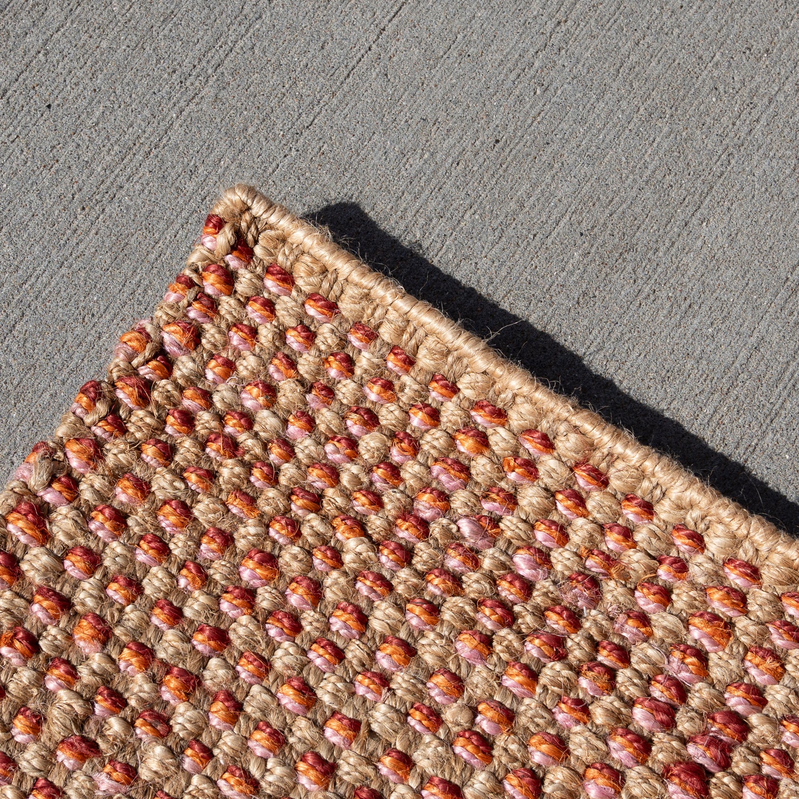 Heavy Jute doormat - reds