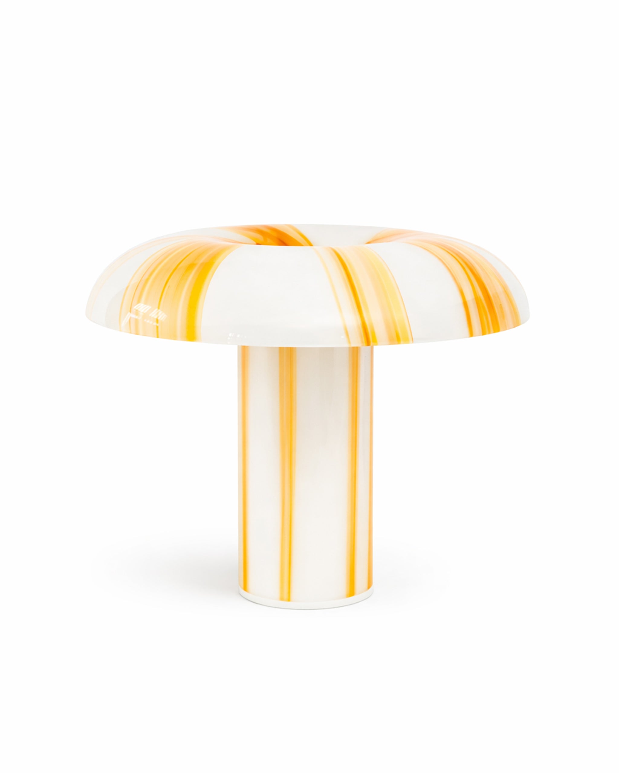 Glass Lamp - Amber Stripes