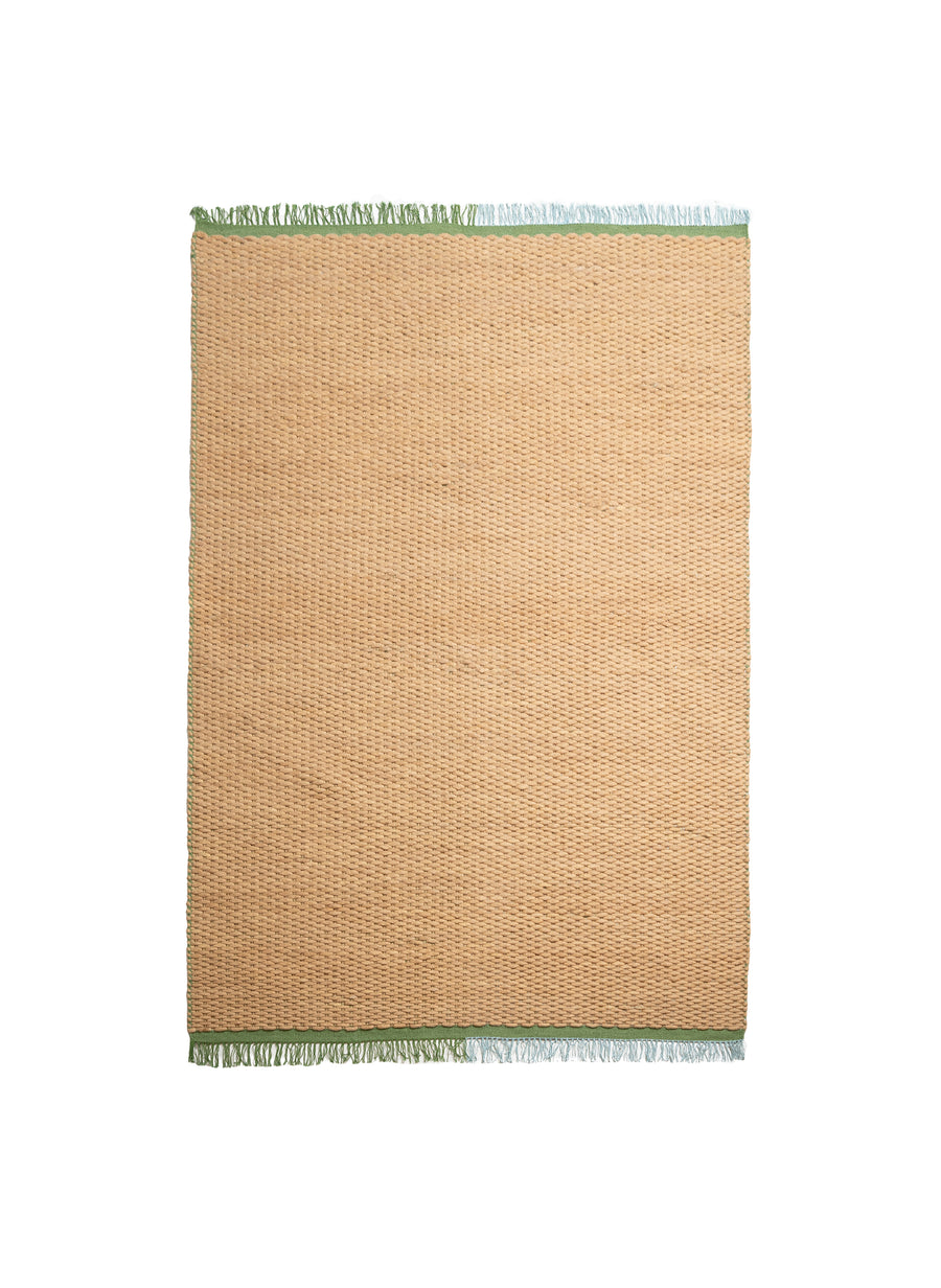 Coloured Wool Rug - Caramel