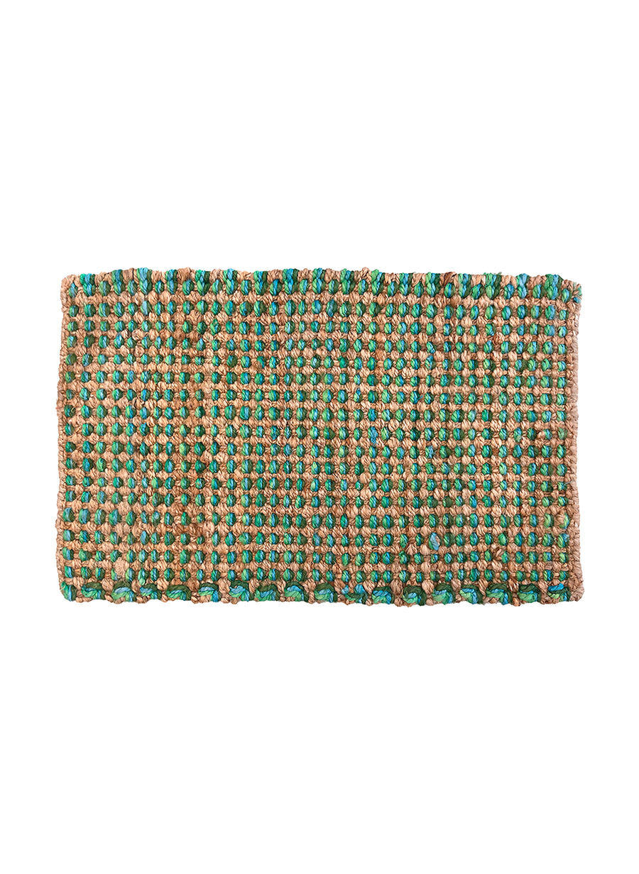 Heavy Jute doormat - Greens