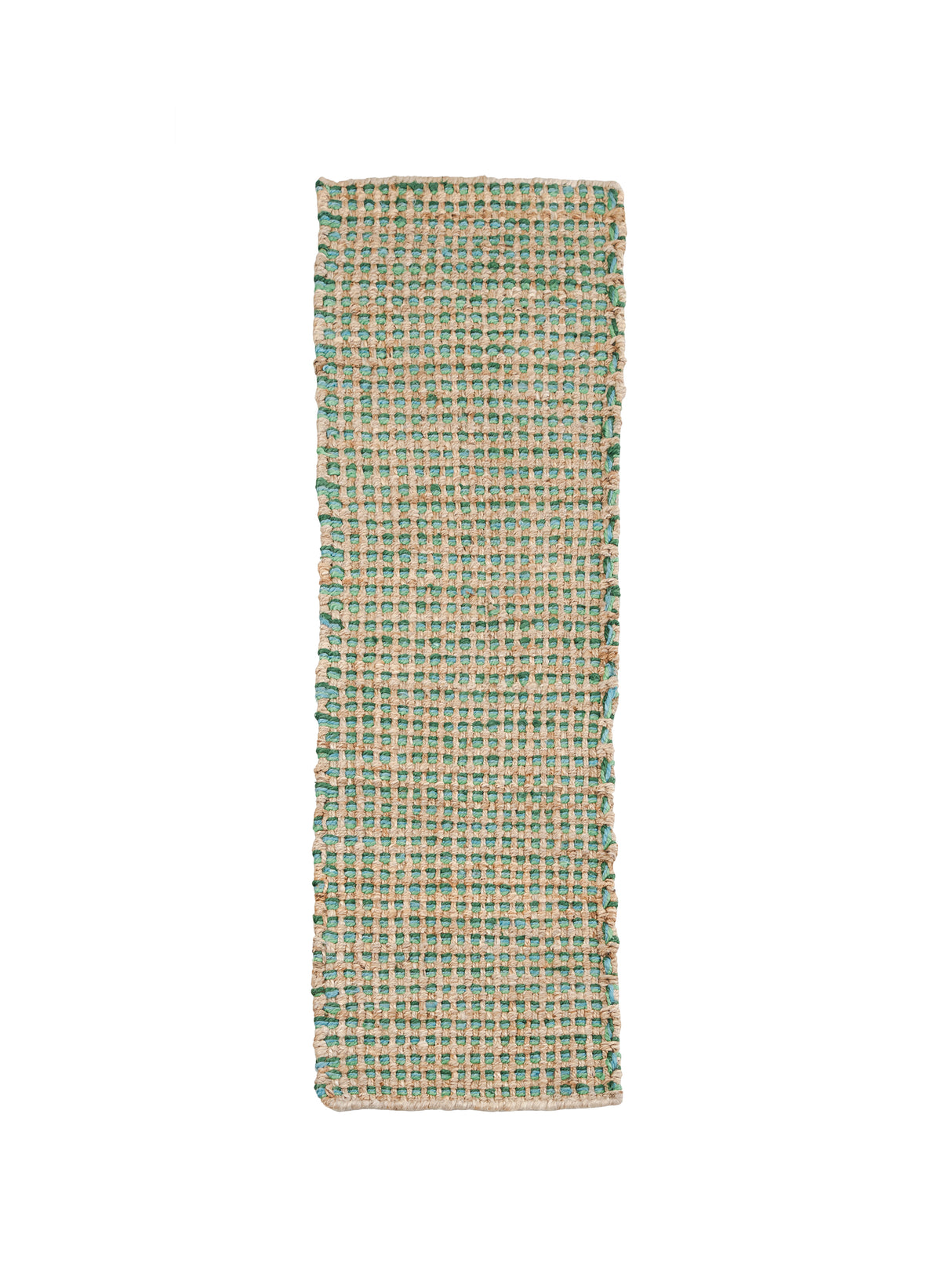 Heavy Jute Runner - greens