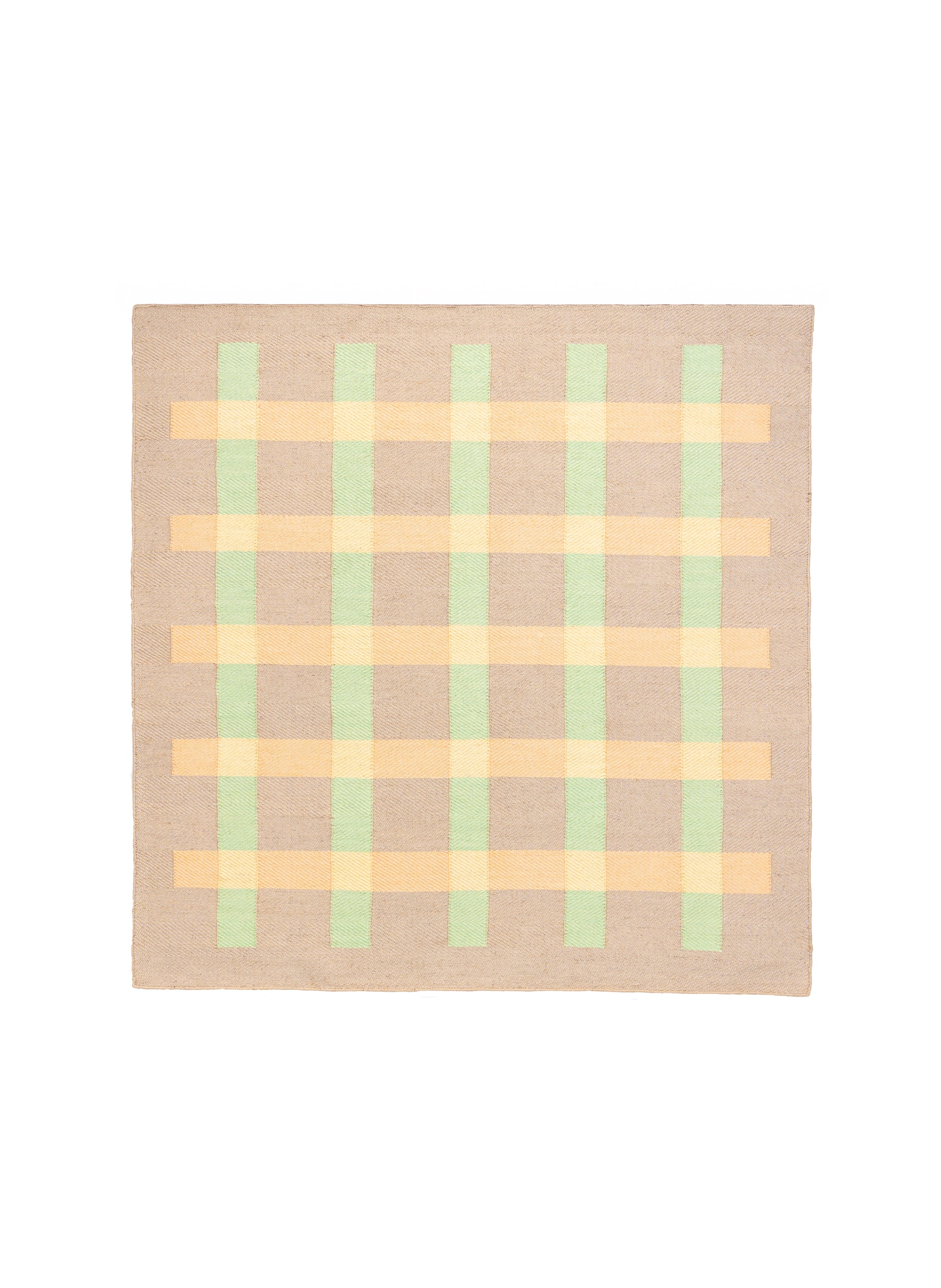 Jute Rug w. Peach and Peas