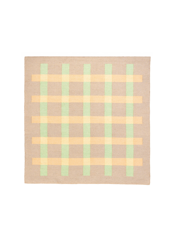 Jute Rug w. Peach and Peas