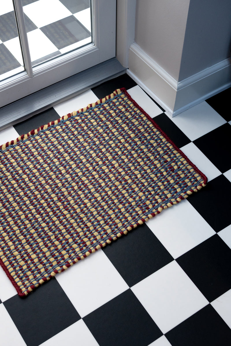 Striped Jute Doormat - Rooibos