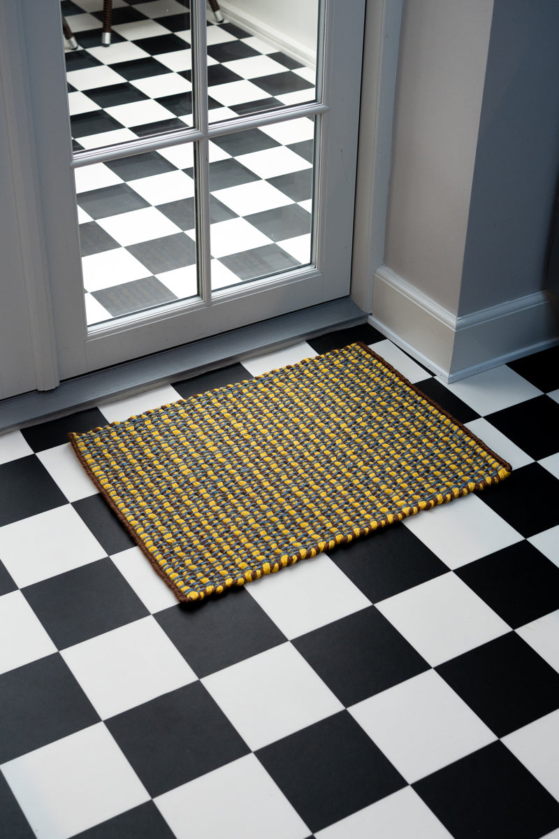 Striped Jute Doormat - Mango