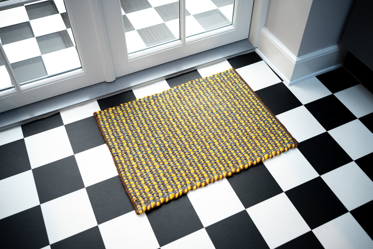 Striped Jute Doormat - Mango