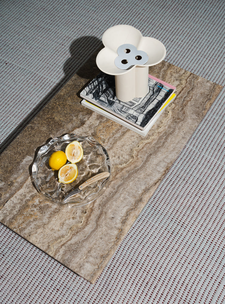 Assembly Coffee Table, Grey Travertine