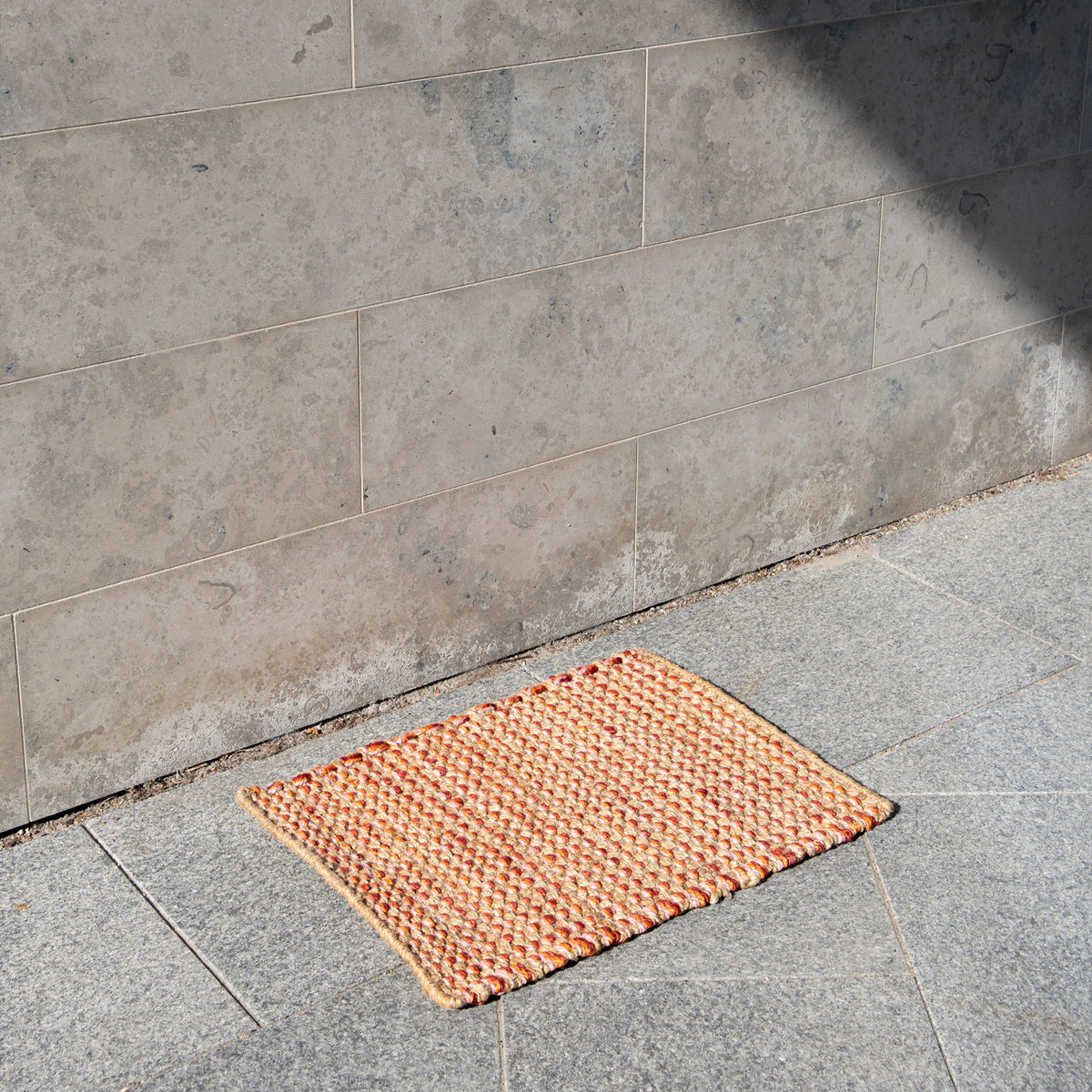 Heavy Jute doormat - reds