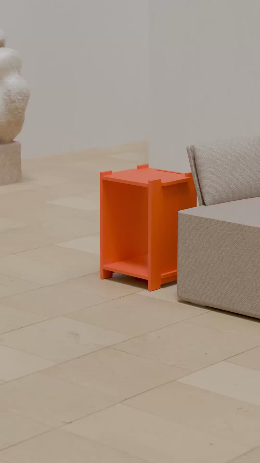 Assembly Sidetable - Orange