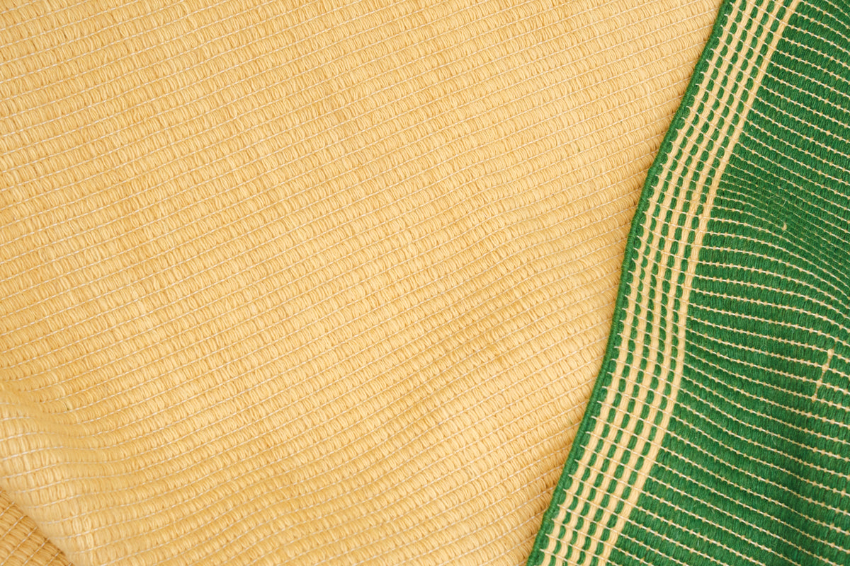 Wool Reversible Rug - Green/Sand