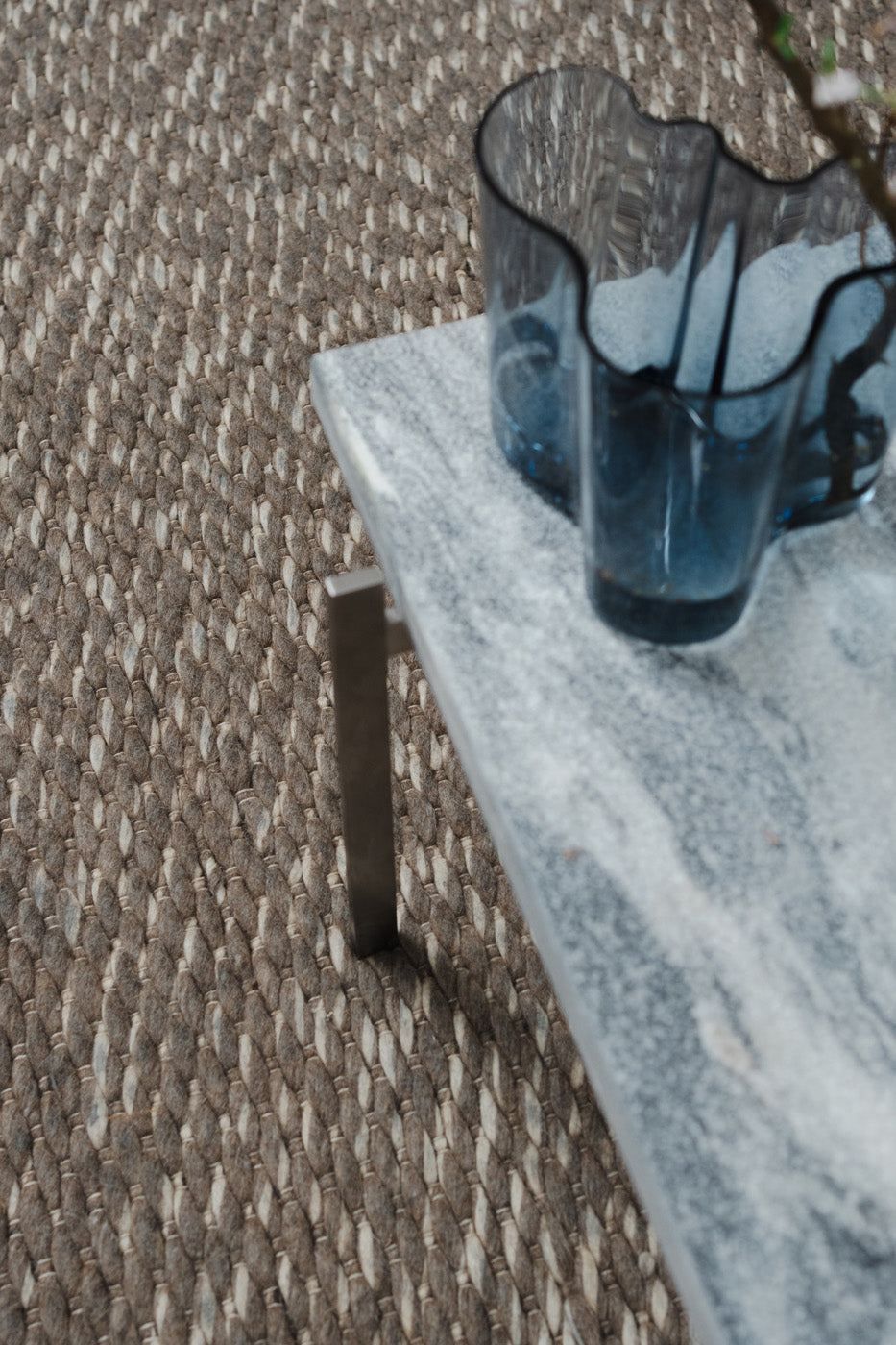 New Zealand Wool Rug, Grey/brown