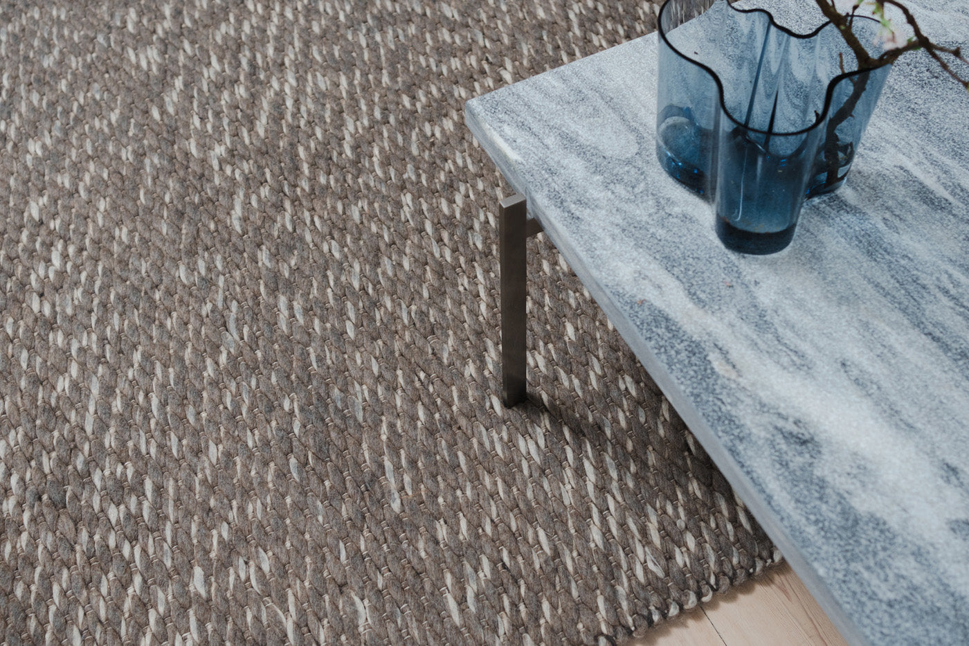 New Zealand Wool Rug - Grey/Brown | 100% Natural Wool | Matias