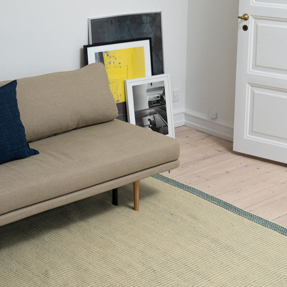 Wool Reversible Rug - Cyans