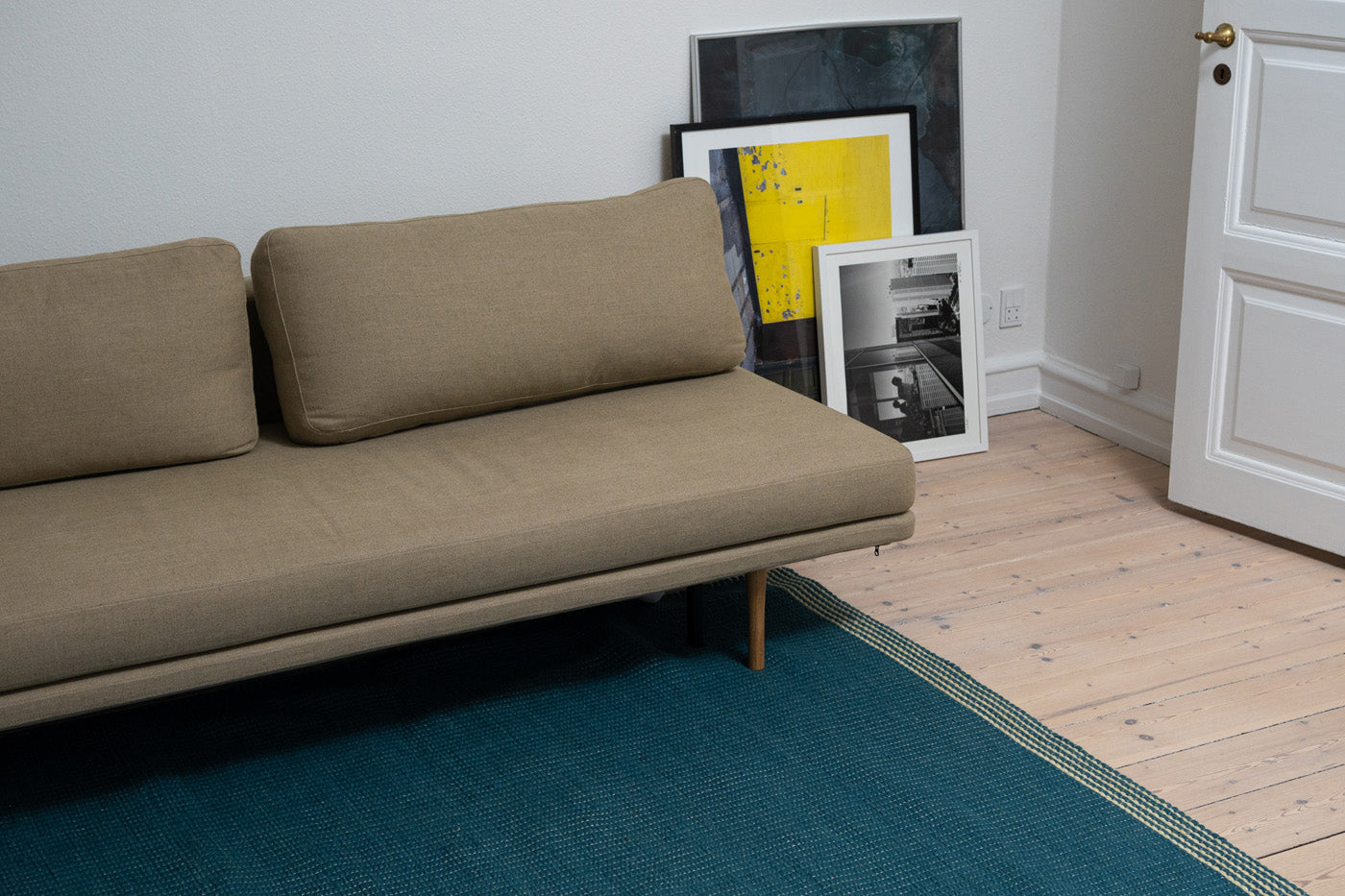 Wool Reversible Rug - Cyans