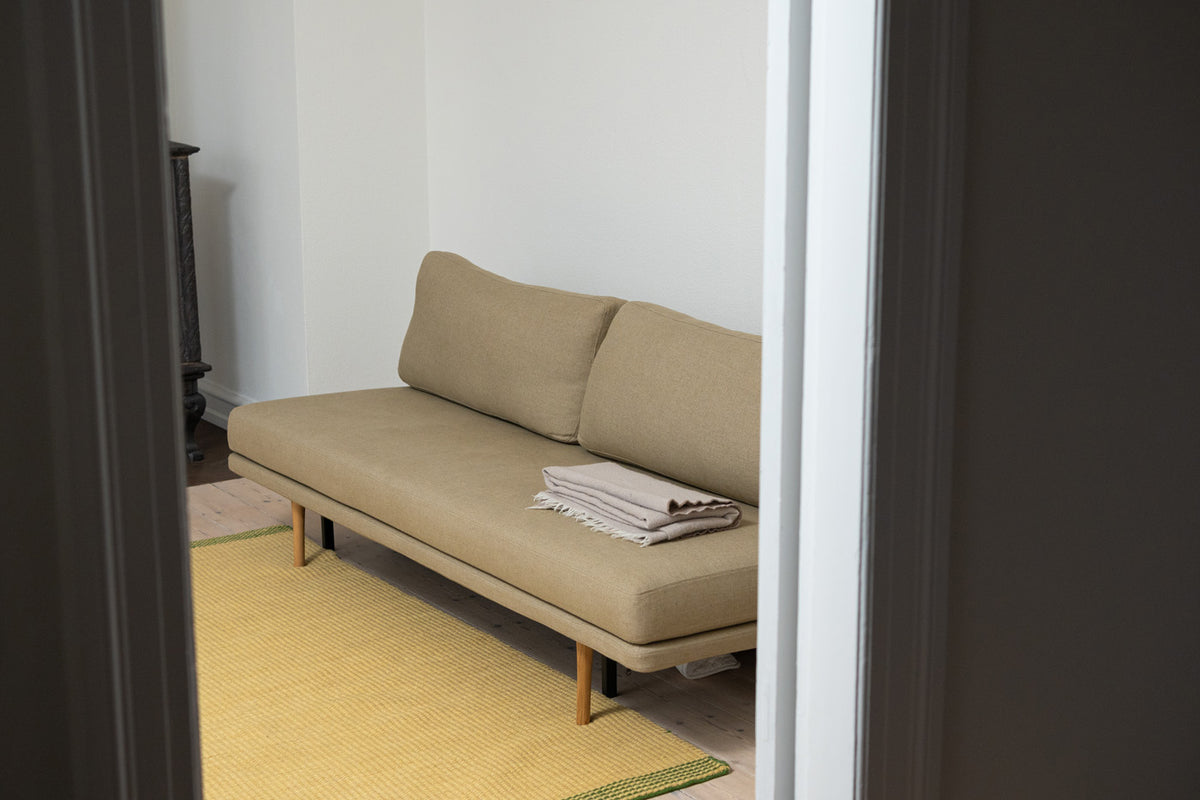 Wool Reversible Rug - Green/Sand