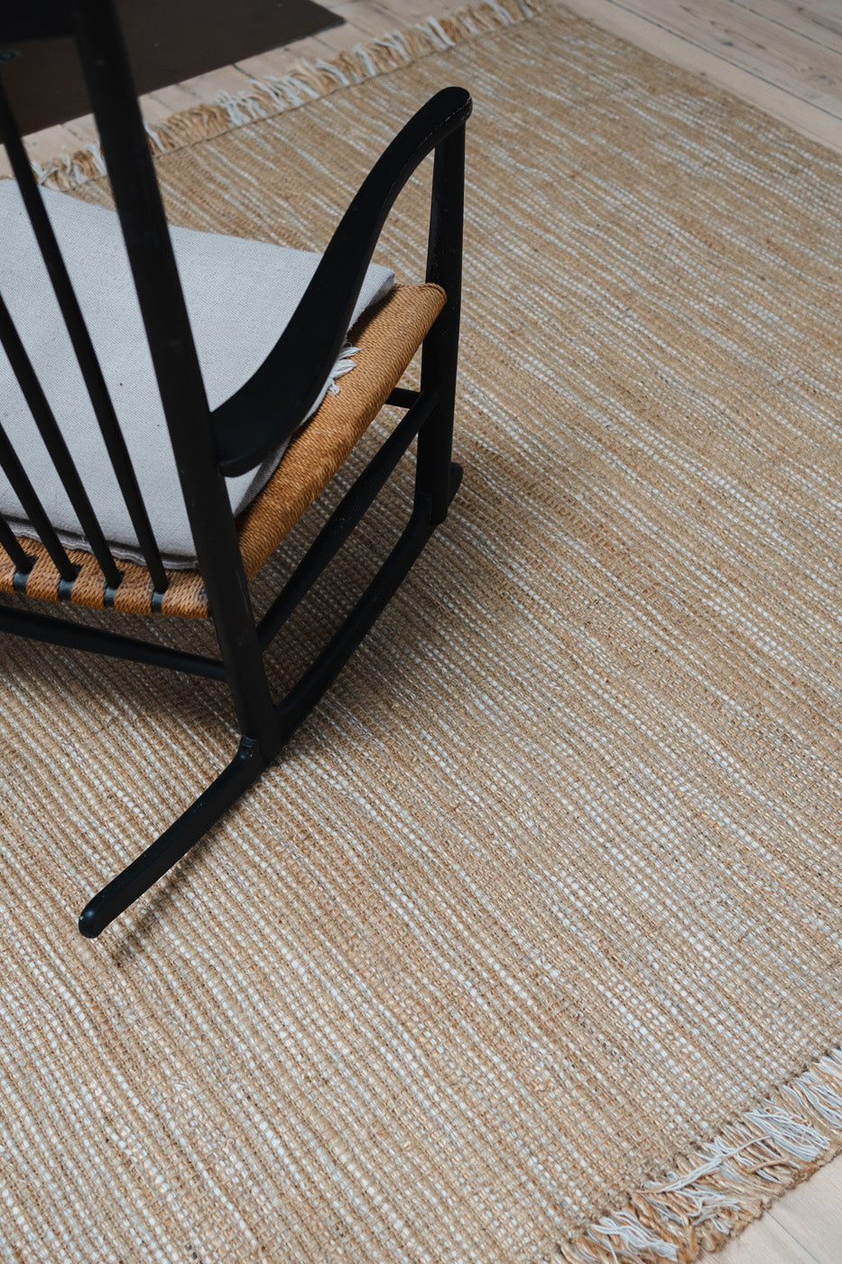 Threaded Jute and New Zealand Wool Rug
