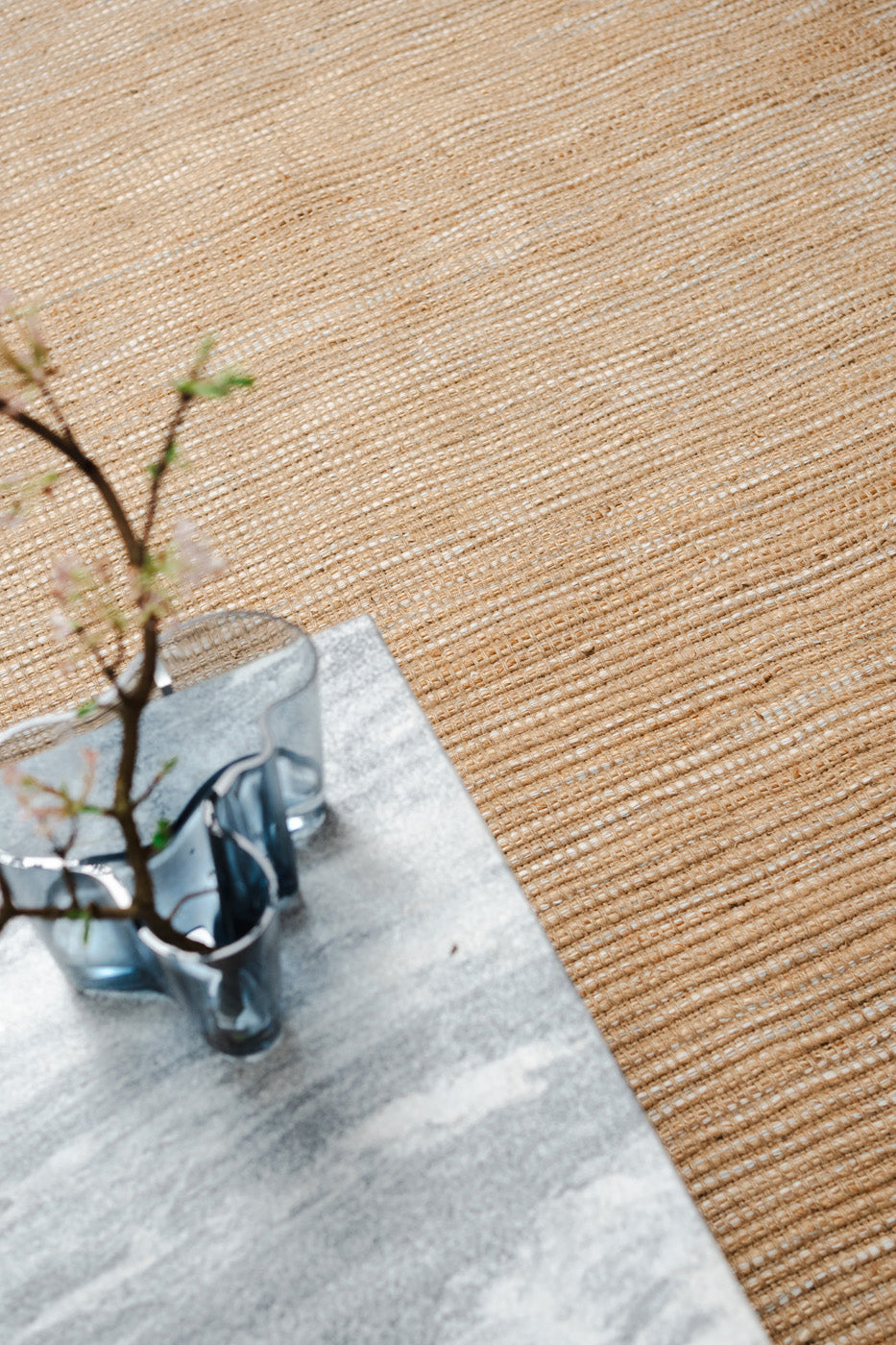 Threaded Jute and New Zealand Wool Rug