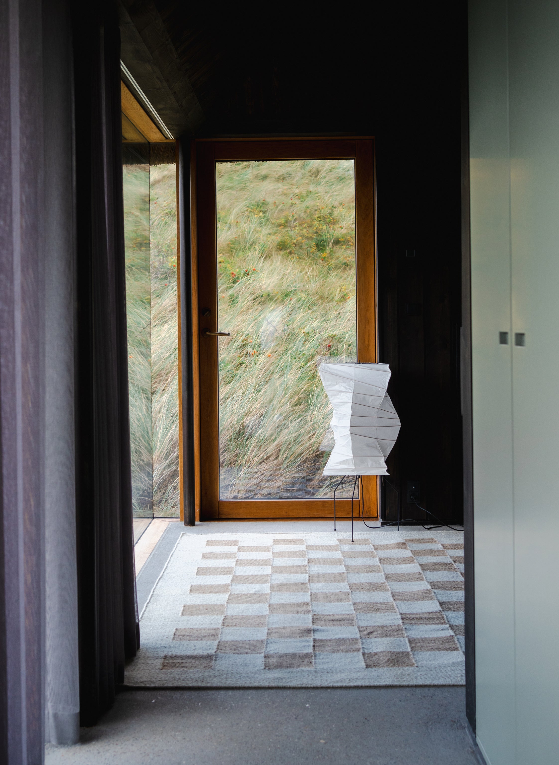 Jute Rug w. Sand checkered