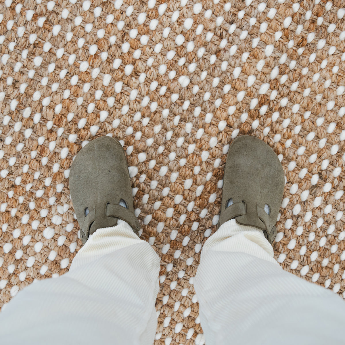 Heavy Jute & New Zealand wool Rug
