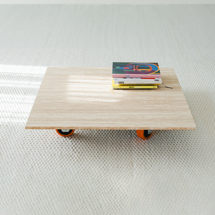 Assembly Coffee Table, Travertine