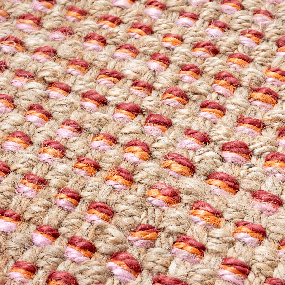 Heavy Jute doormat - reds