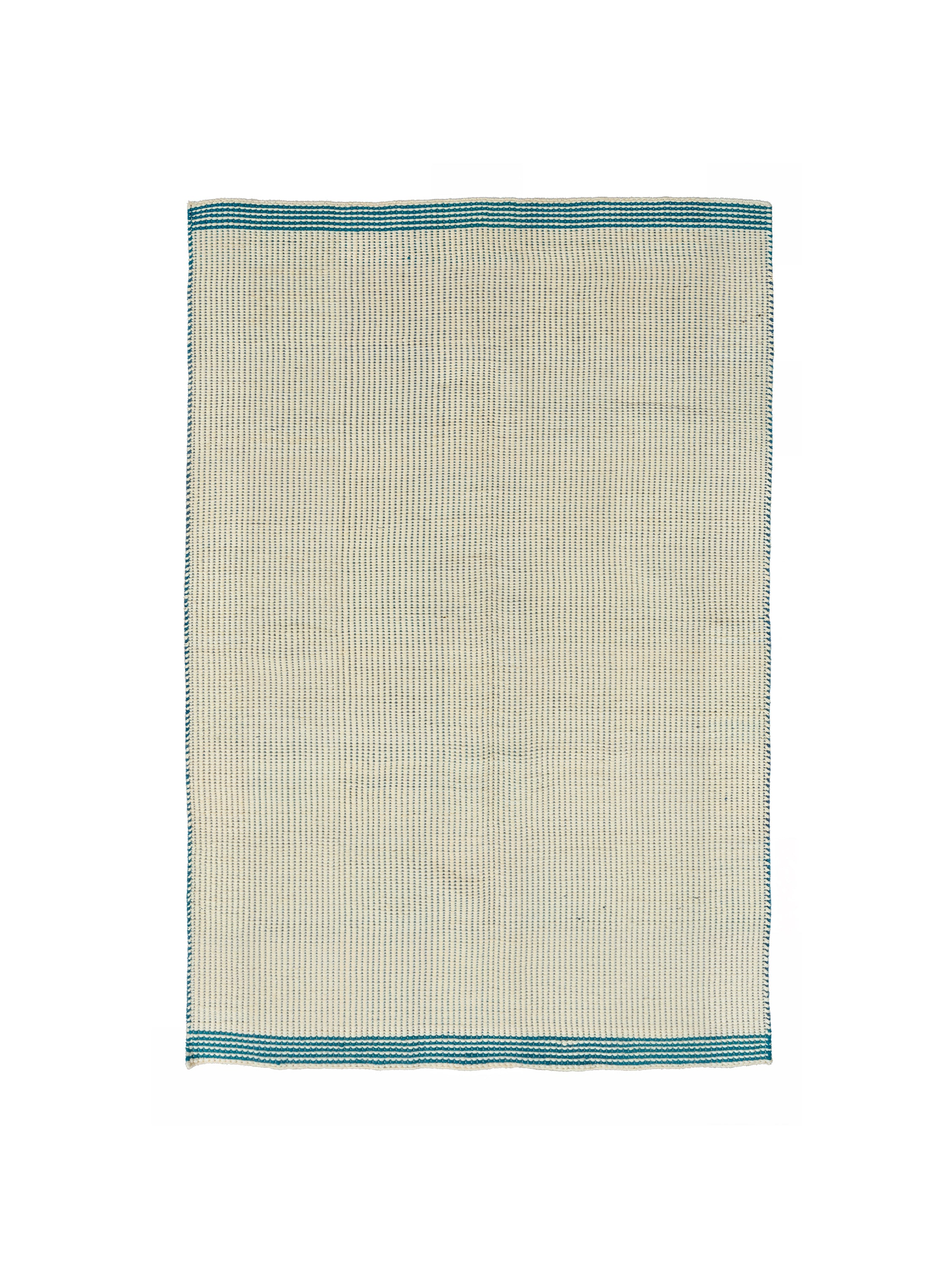 Wool Reversible Rug - Cyans